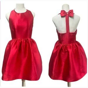 Kate Spade Red Hot Pink Bow Back Dress